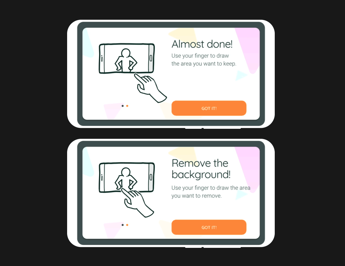Editing step & onboarding tutorial